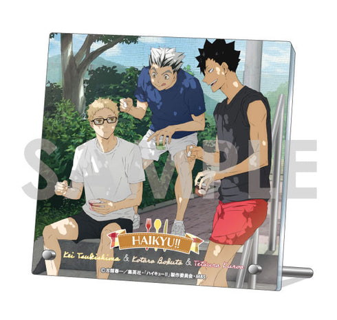 『ハイキュー!!』くつろぎコレクションプレート -いただきます!- 3.月島蛍&黒尾鉄朗&木兎光太郎
